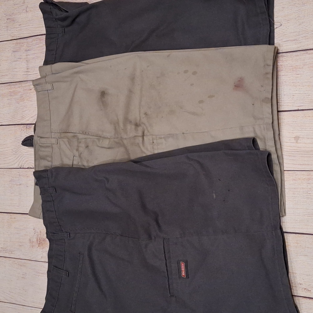 3 Pair Dickies WORK Shorts 2 Charcoal Gray, 1 Light Gray, Men's Dickies Shorts